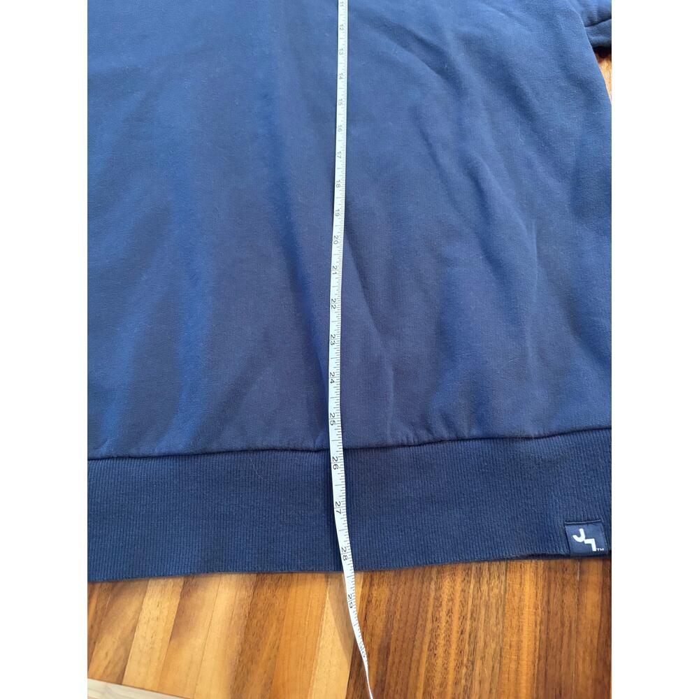 JoyLab Women’s French Terry Polo Sweatshirt – Dark Blue – Small - Picture 5 of 6
